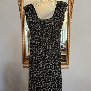 Floral Black Dress